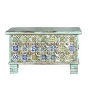 Baul Arcon Decape Colores Decorado Estilo Indio Adeny