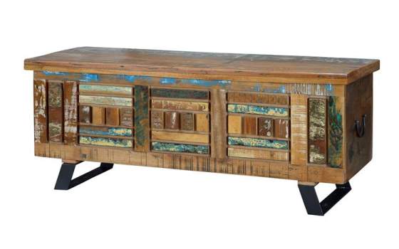 Baul Arcon Madera Reciclada de 116 Colores Desgastados Abrian