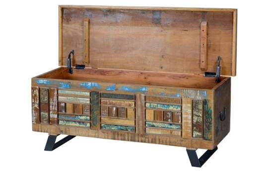 Baul Arcon Madera Reciclada de 116 Colores Desgastados Abrian