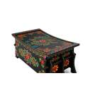 Baul Arcon Oriental Negro Diseños Florales Serie Dalian