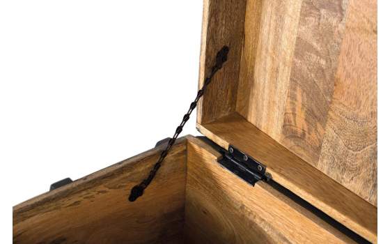 Baul Arcon Oriental Negro Diseños Florales Serie Dalian