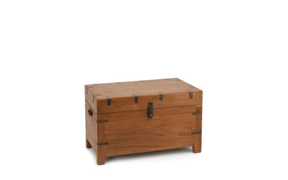 Baul Arcon Pequeño Colonial Madera Maciza Serie Anewpor