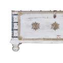 Baul Blanco Decape Madera Mango Decoracion Bronce oro Adeny