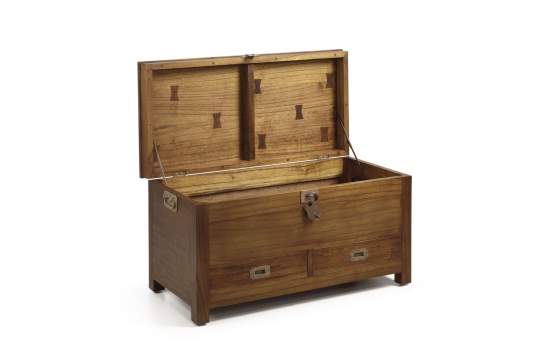 Baul Colonial 2 Cajones y Candado Serie Star