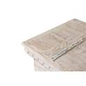 Baul Decorativo Madera Maciza Blanco Desgastado Acley