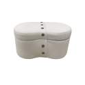 Baul Descalzadora Tapizado Gunnar Beige Serie Aremont