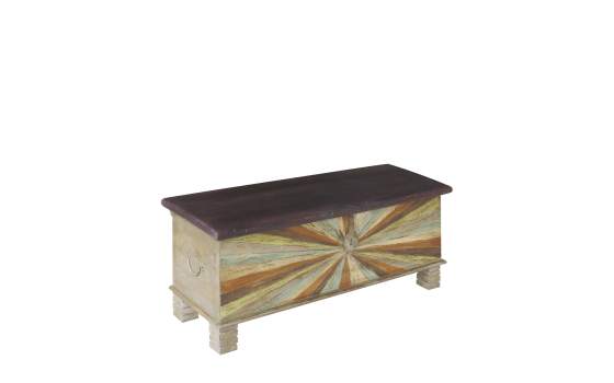 Baul Madera Maciza Colores Decapados Serie Akalan