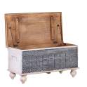 Baul Madera Maciza Decorado Oriental Serie Akalan