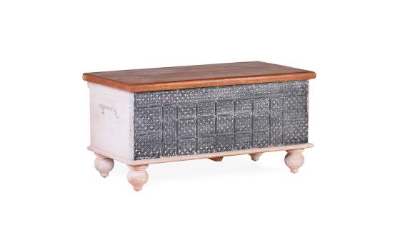 Baul Madera Maciza Decorado Oriental Serie Akalan