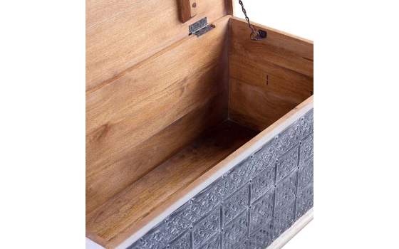 Baul Madera Maciza Decorado Oriental Serie Akalan