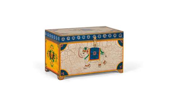 Baul Pequeño Chino Colores Madera Mango Pintada Atarias Baul Pequeño Chino Colores Madera Mango Pintada Atarias