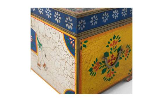 Baul Pequeño Chino Colores Madera Mango Pintada Atarias Baul Pequeño Chino Colores Madera Mango Pintada Atarias