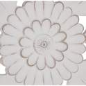 Biombo 3 Hojas Blanco Decape Estilo Oriental Tallado Balst