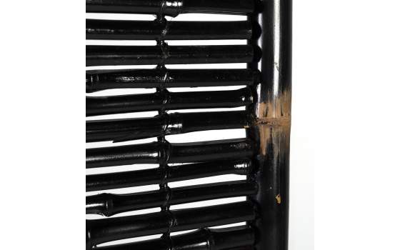 Biombo Bambu Color Negro Estilo Oriental Biombo Bambu Color Negro Estilo Oriental