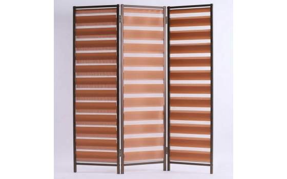 Biombo Paraban 3 Hojas Exteriores Aluminio y Lona - Serie Alguea