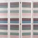 Biombo Paraban 4 Hojas Multicolor - Serie Alguea