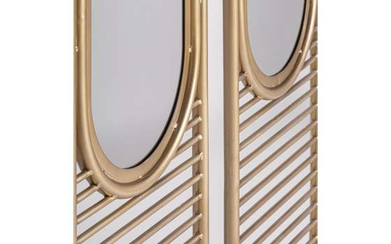 Biombo Paraban Moderno Acero Dorado Serie Alleghe