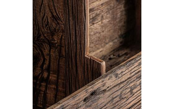 Botellero Estanteria de Madera Rustica Reciclada Serie Samsun