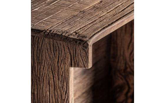 Botellero Estanteria de Madera Rustica Reciclada Serie Samsun