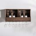 Botellero Estanteria de Madera Rustica Reciclada Serie Samsun