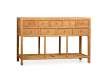 Bufet Aparador Lineal 9 Cajones Madera Teca Serie Arastias