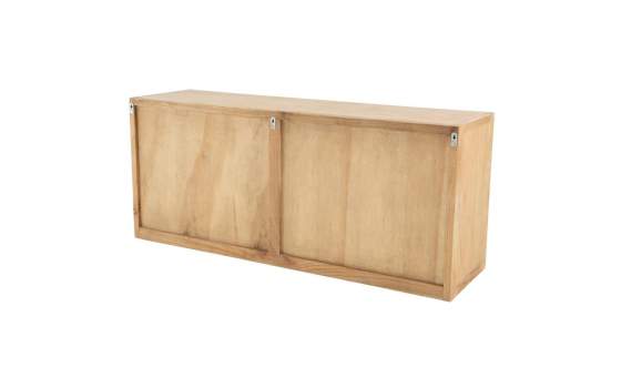 Bufet Aparador Rustico 4 Puertas Acristaladas - Serie Aravid