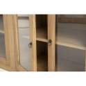 Bufet Aparador Rustico 4 Puertas Acristaladas - Serie Aravid