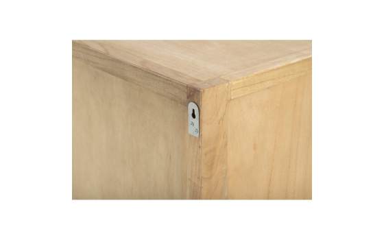 Bufet Aparador Rustico 4 Puertas Acristaladas - Serie Aravid