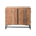 Buffet 2 Puertas Rustico Madera Reciclada Metal Serie Lacerta