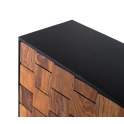 Buffet 3 Puertas Bicolor Negro Madera Serie Mysore