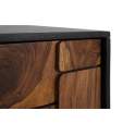 Buffet 3 Puertas Bicolor Negro Madera Serie Mysore