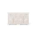 Buffet 4 Puertas 4 Cajones Madera Tallada Blanco Decape Aditas
