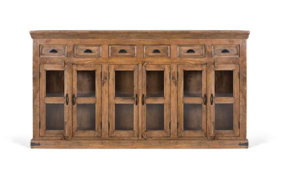 Buffet Alto Rustico Vintage 6 Puertas 6 Cajones Anastro