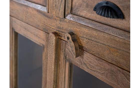 Buffet Alto Rustico Vintage 6 Puertas 6 Cajones Anastro