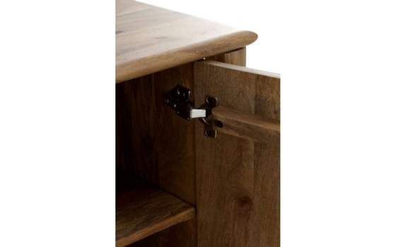 Buffet Aparador 3 Puertas Madera Mango Gris Natural Atrade