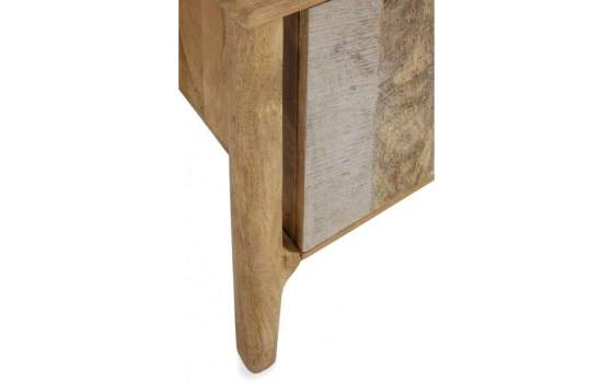 Buffet Aparador 3 Puertas Madera Mango Gris Natural Atrade