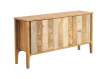 Buffet Aparador 3 Puertas Madera Mango Gris Natural Atrade