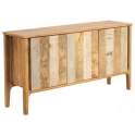 Buffet Aparador 3 Puertas Madera Mango Gris Natural Atrade