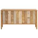 Buffet Aparador 3 Puertas Madera Mango Gris Natural Atrade