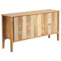 Buffet Aparador 3 Puertas Madera Mango Gris Natural Atrade