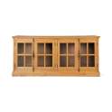 Buffet Aparador 4 Puertas Acristaladas Color Natural Amburz