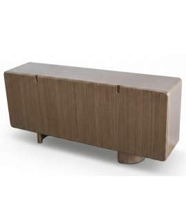 Buffet Aparador Actual 4 Puertas Color Nogal - Serie Esenzia
