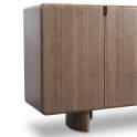 Buffet Aparador Actual 4 Puertas Color Nogal - Serie Esenzia