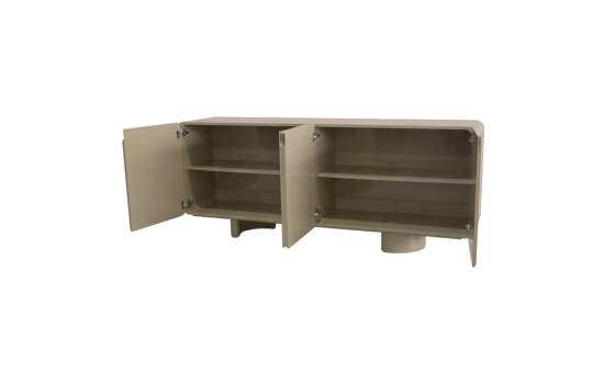 Buffet Aparador Actual 4 Puertas Color Beige - Serie Esenzia