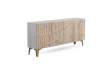 Buffet Aparador Actual 4 Puertas Patinado en Blanco Aguazal