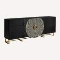 Buffet Aparador Alta Gama 2 Puertas 6 Cajones Serie Athalla