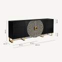 Buffet Aparador Alta Gama 2 Puertas 6 Cajones Serie Athalla