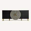 Buffet Aparador Alta Gama 2 Puertas 6 Cajones Serie Athalla