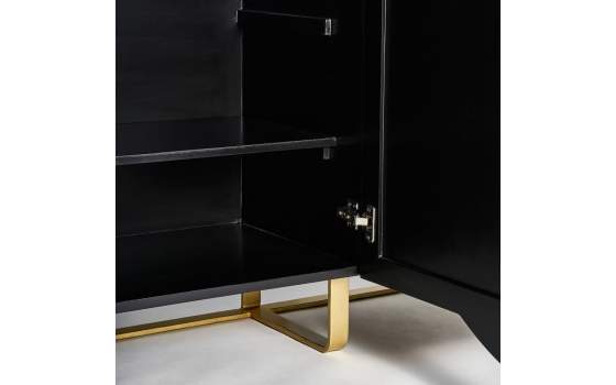 Buffet Aparador Alta Gama 2 Puertas 6 Cajones Serie Athalla