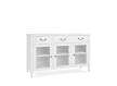 Buffet Aparador Clasico 3 Puertas 3 Cajones Blanco Alner